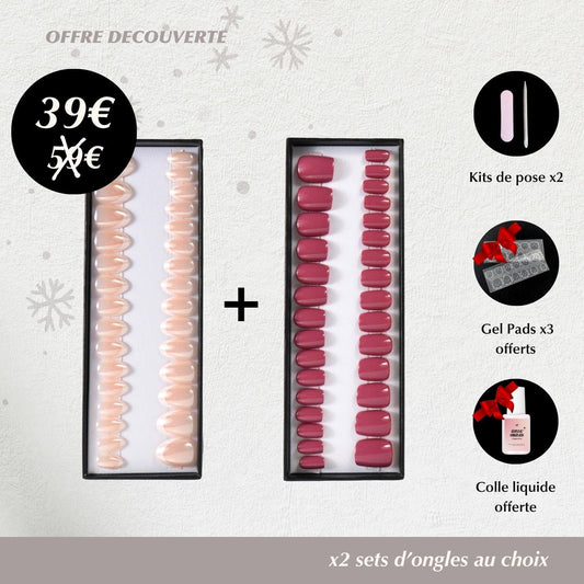 OFFRE DÉCOUVERTE - x2 sets faux ongles