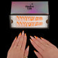 Faux ongles Nail art orange - Amandine