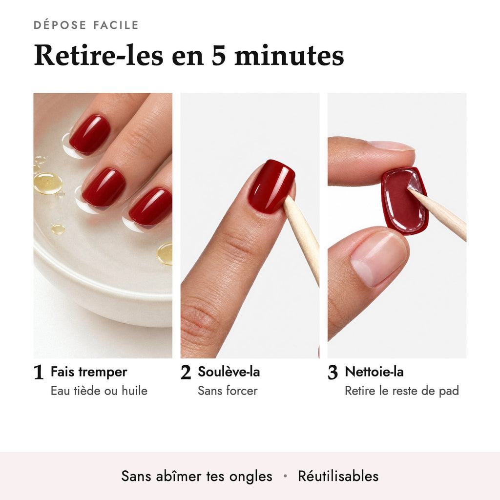 Dépose facile des capsules en 5 minutes