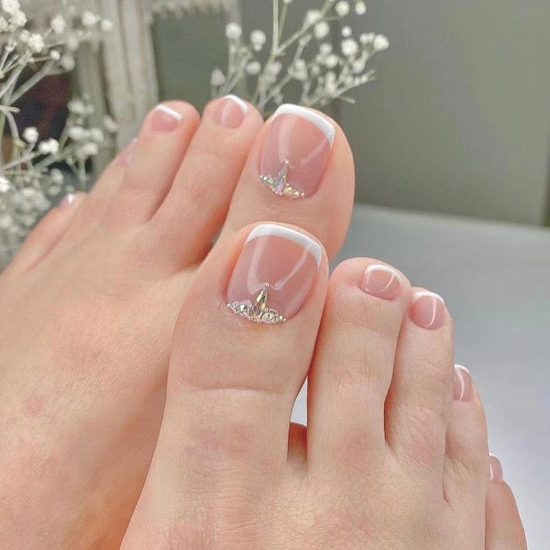 Faux Ongles Pieds - Diamond