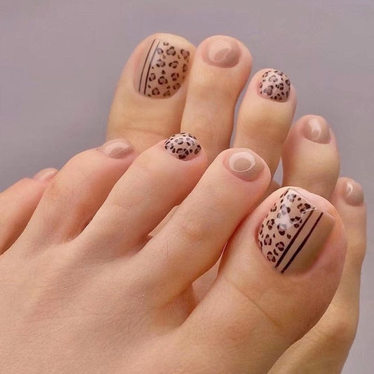 Faux Ongles Pieds - Animal