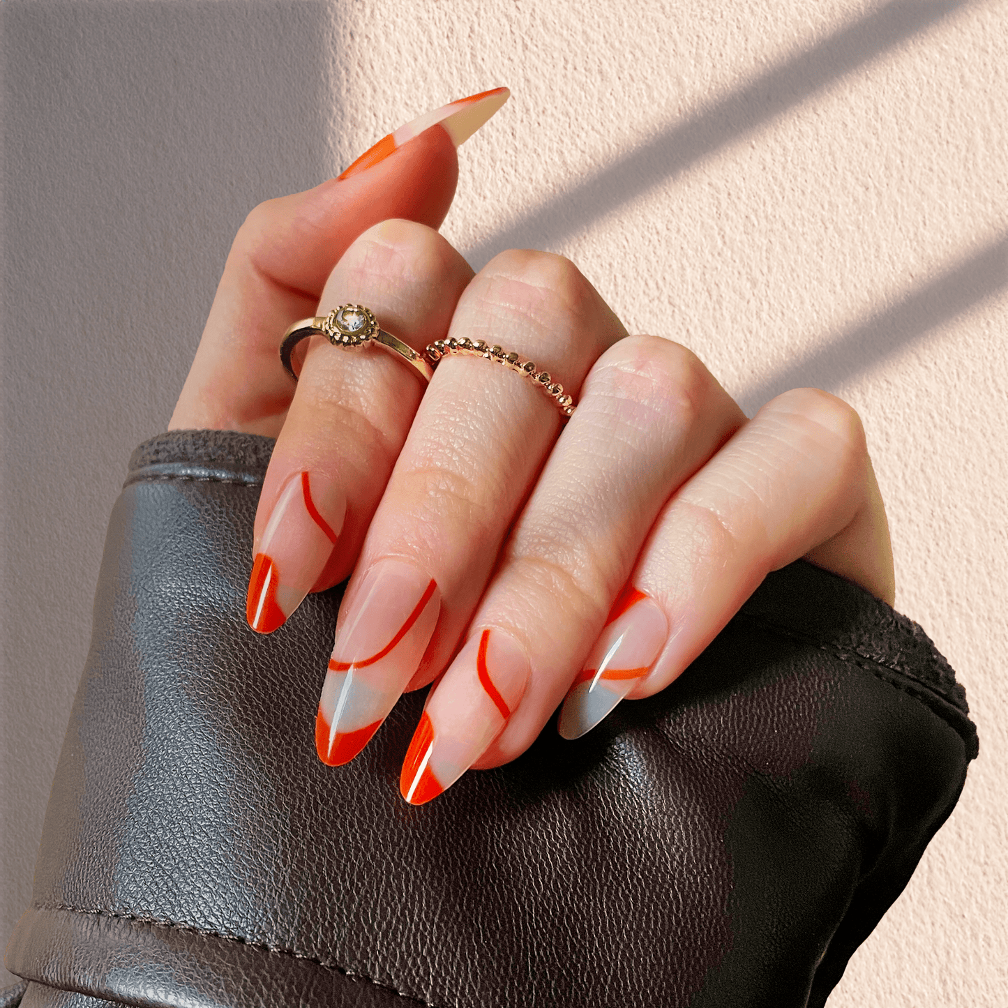 Faux ongles - Alma orange